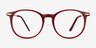 Quill Rouge Acetate-metalMontures de lunettes de vue d'EyeBuyDirect, Vue de Face