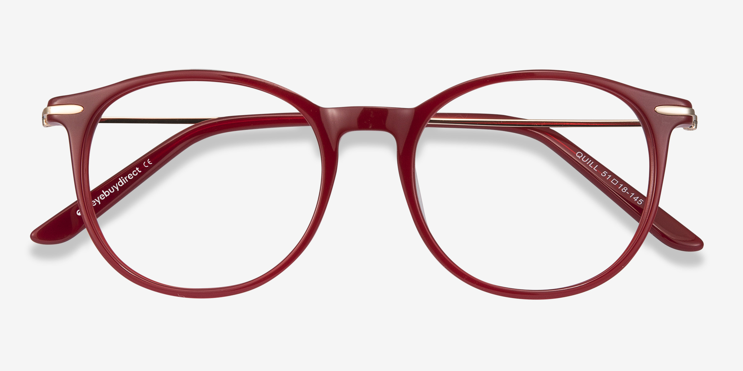 Quill Round Red Glasses for Women Eyebuydirect