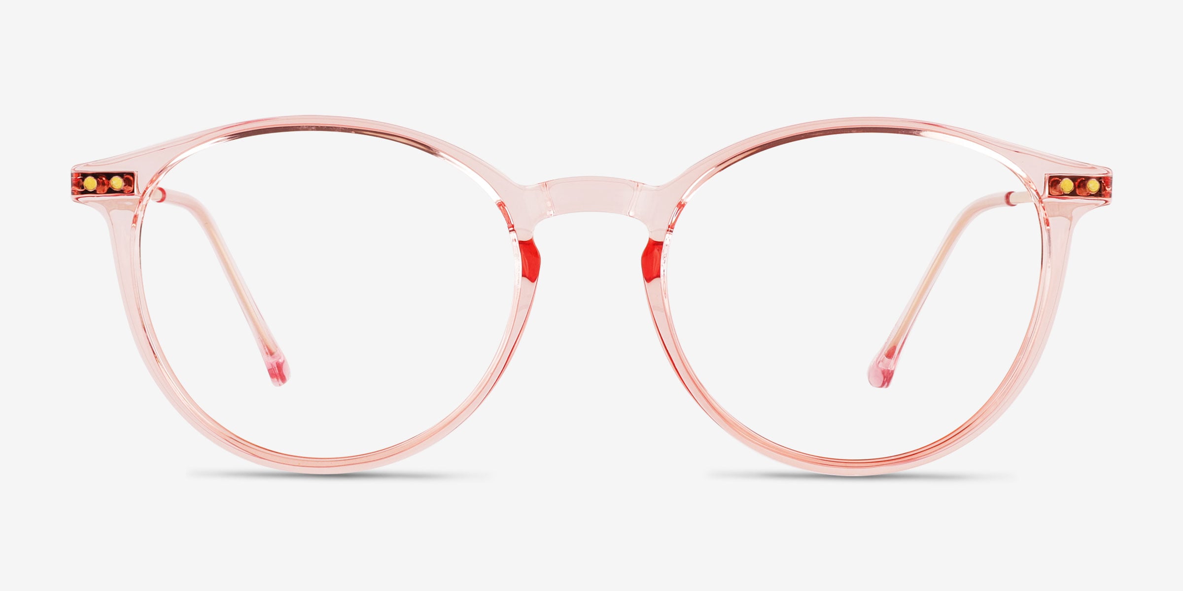 Round glasses best sale rose gold