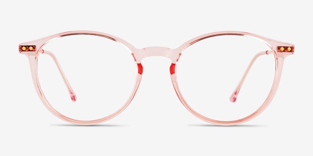 Amity Rose Gold Plastic-metalEyeglass Frames from EyeBuyDirect, Front View
