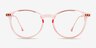 Amity Rose Gold Plastic-metalEyeglass Frames from EyeBuyDirect, Front View