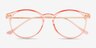 Amity Rose Gold Plastic-metalEyeglass Frames from EyeBuyDirect, Closed View