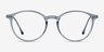 Amity Blue Plastic-metalEyeglass Frames from EyeBuyDirect, Front View