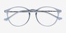 Amity Blue Plastic-metalEyeglass Frames from EyeBuyDirect, Closed View
