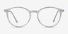 Amity Clear Plastic-metalEyeglass Frames from EyeBuyDirect, Front View