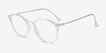 Amity Clear Plastic, MetalEyeglass Frames from EyeBuyDirect, Angle View