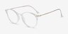 Amity Clear Plastic-metalEyeglass Frames from EyeBuyDirect, Angle View