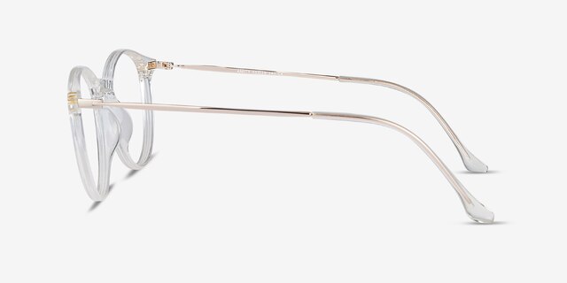 Amity Clear Plastic-metalEyeglass Frames from EyeBuyDirect, Side View