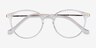 Amity Clear Plastic-metalEyeglass Frames from EyeBuyDirect, Closed View