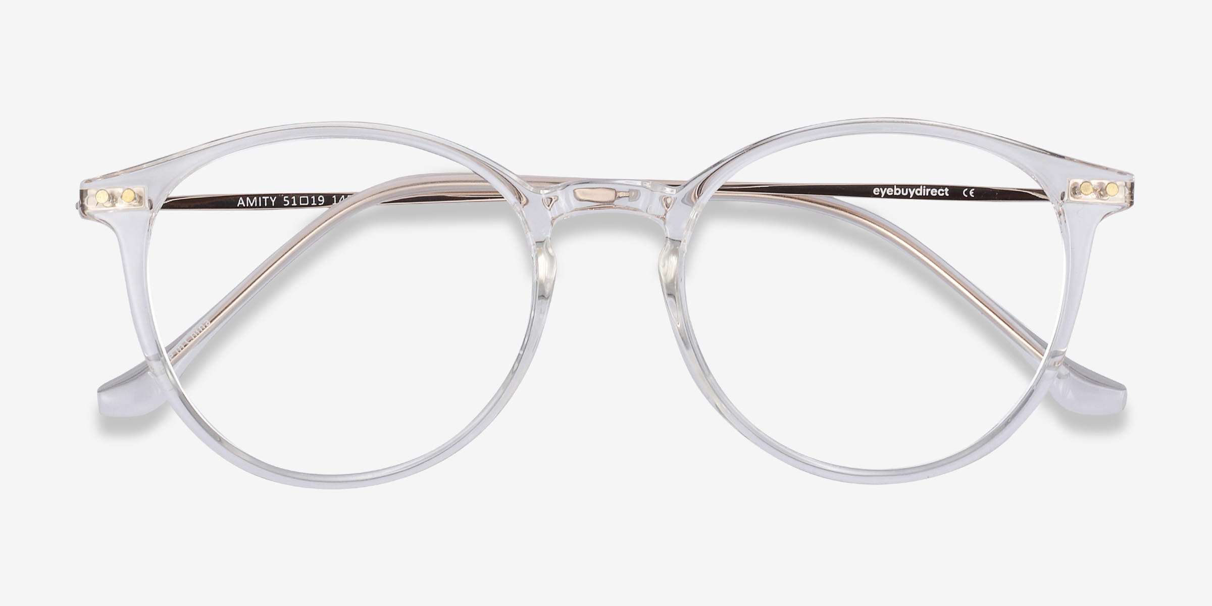 Amity Round Clear Full Rim Eyeglasses Eyebuydirect