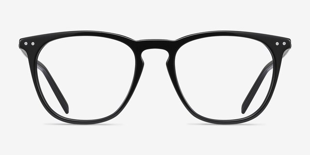Distance Black Acetate-metalEyeglass Frames from EyeBuyDirect, Front View