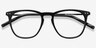 Distance Black Acetate-metalEyeglass Frames from EyeBuyDirect, Closed View