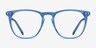 Distance Blue Acetate-metalEyeglass Frames from EyeBuyDirect, Front View