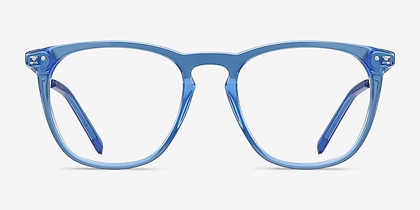 Distance Blue Acetate-metal Eyeglass Frames