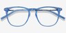 Distance Blue Acetate-metalEyeglass Frames from EyeBuyDirect, Closed View
