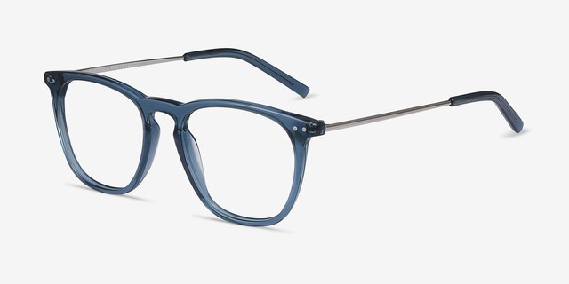 Distance Green Acetate-metalEyeglass Frames from EyeBuyDirect, Angle View