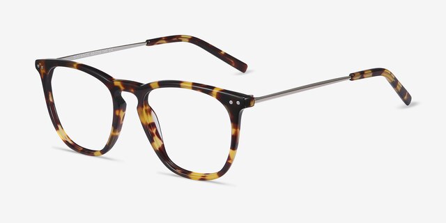 Distance Tortoise Acetate-metalEyeglass Frames from EyeBuyDirect, Angle View