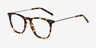 Distance Tortoise Acetate-metalEyeglass Frames from EyeBuyDirect, Angle View