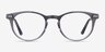 Traveller Gray Acetate-metalEyeglass Frames from EyeBuyDirect, Front View