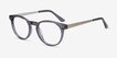 Traveller Gray Acetate, MetalEyeglass Frames from EyeBuyDirect, Angle View