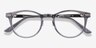 Traveller Gray Acetate-metalEyeglass Frames from EyeBuyDirect, Closed View