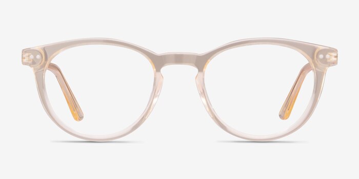 Traveller Clear Melon Acetate-metal Eyeglass Frames from EyeBuyDirect