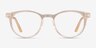 Traveller Clear Melon Acetate-metalEyeglass Frames from EyeBuyDirect, Front View