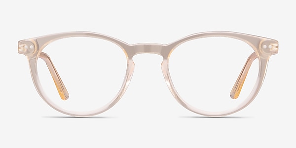 Traveller Clear Melon Acetate-metal Eyeglass Frames