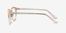 Traveller Clear Melon Acetate-metalEyeglass Frames from EyeBuyDirect, Side View