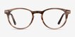 Traveller Brown Striped Acetate, MetalEyeglass Frames from EyeBuyDirect, Front View