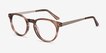 Traveller Brown Striped Acetate, MetalEyeglass Frames from EyeBuyDirect, Angle View