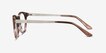 Traveller Brown Striped Acetate, MetalEyeglass Frames from EyeBuyDirect, Side View