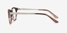 Traveller Brown Striped Acetate-metalEyeglass Frames from EyeBuyDirect, Side View