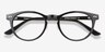 Traveller Black AcetateEyeglass Frames from EyeBuyDirect, Closed View