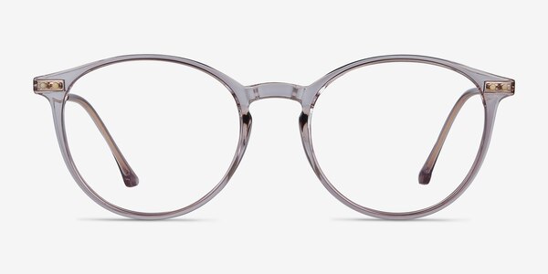 Amity Clear Purple Plastic-metal Montures de lunettes de vue