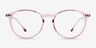 Amity Clear Purple Plastic-metalMontures de lunettes de vue d'EyeBuyDirect, Vue de Face