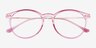 Amity Clear Purple Plastic-metalMontures de lunettes de vue d'EyeBuyDirect, Vue Rapprochée