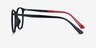 Today Black Plastic-metalEyeglass Frames from EyeBuyDirect, Side View