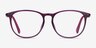 Today Purple Plastic-metalEyeglass Frames from EyeBuyDirect, Front View