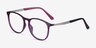 Today Purple Plastic-metalEyeglass Frames from EyeBuyDirect, Angle View