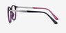 Today Purple Plastic-metalEyeglass Frames from EyeBuyDirect, Side View