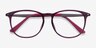 Today Purple Plastic-metalEyeglass Frames from EyeBuyDirect, Closed View