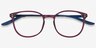 Spoken Purple MetalEyeglass Frames from EyeBuyDirect, Closed View