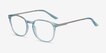 Spoken Clear Blue Plastic, MetalEyeglass Frames from EyeBuyDirect, Angle View
