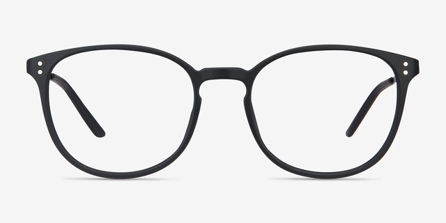 Spoken Noir Plastic-metalMontures de lunettes de vue d'EyeBuyDirect, Vue de Face
