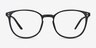Spoken Noir Plastic-metalMontures de lunettes de vue d'EyeBuyDirect, Vue de Face