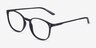 Spoken Noir Plastic-metalMontures de lunettes de vue d'EyeBuyDirect, Vue d'Angle