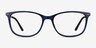 Clarity Blue Plastic-metalEyeglass Frames from EyeBuyDirect, Front View