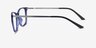 Clarity Blue Plastic-metalEyeglass Frames from EyeBuyDirect, Side View