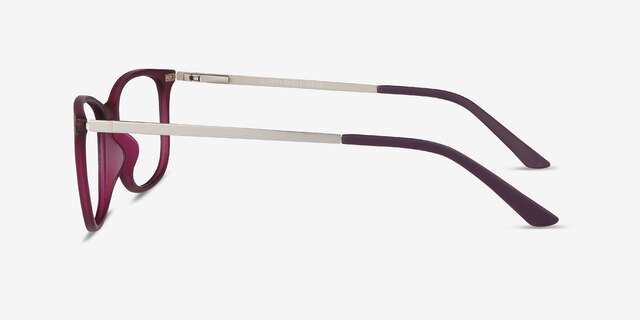 Clarity Purple Plastic-metalEyeglass Frames from EyeBuyDirect, Side View